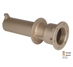 Hugo Lahme priechod stenou, vnútorný závit 2“ x 1 1/2“, dĺžka 240 mm, pre fóliové a keramické bazény