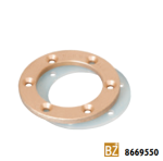 Hugo Lahme prírubová sada k hydromasážnej tryske, výtlačná strana priechodu stenou 8669850