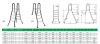 Rebrík EEP pre nezapustené bazény, 5+5 stupne, pre bazény 1,5 m výšky, AISI 304