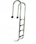 Nerezový rebrík Muro (Slim) 4 stupňový s puzdrom, AISI 304