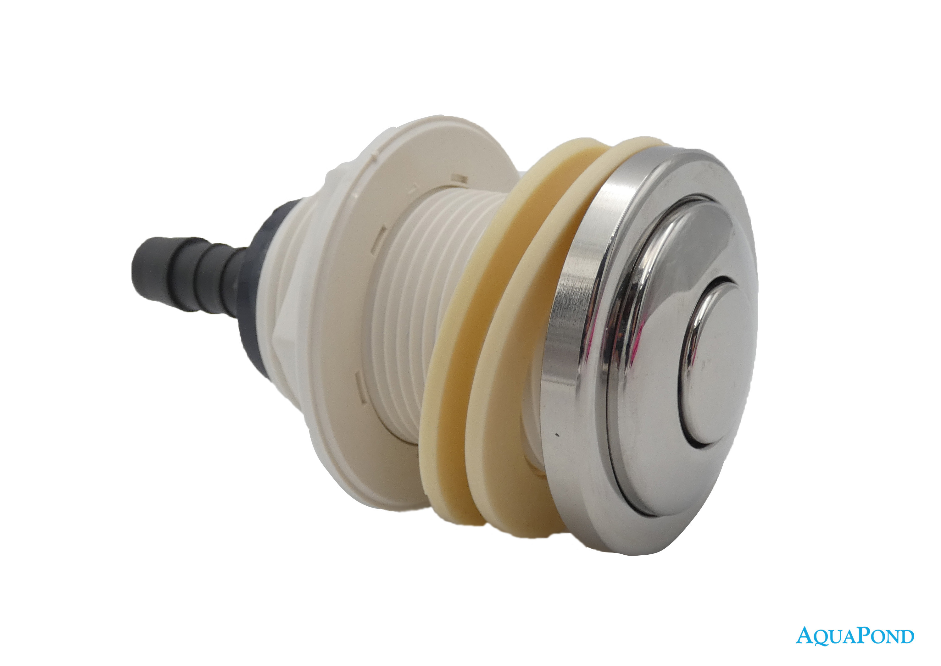 Luftschalter-Set Für Müllentsorgung – 32 Mm Pneumatischer Knopf Mit Schlauch, ABS/Edelstahl – Für Whirlpool, Spa, Pool (schwarz)