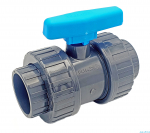 Bazénový PVC kulový ventil Plimex 90 mm lepení / lepení