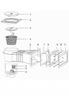 Skimmer VA, ssący 406 mm x 160 mm, do folii, z gwintami mosiężnymi