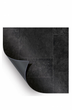AVfol Relief - Płytki 3D z czarnego marmuru; Szerokość 1,65 m, 1,6 mm, rolka 20 m - Folia basenowa
