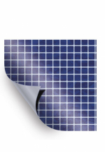 AVfol Relief - 3D Dark Blue Mosaik; 1,65 m Breite, 1,6 mm, 20 m Rolle - Poolfolie