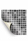 AVfol Decor - Grau Mosaik; 1,65 m Breite, 1,5 mm, 25 m Rolle