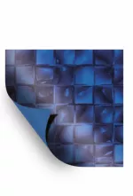 AVfol Decor - Mozaika Modrá Electric; 1,65 m šírka, 1,5 mm, 25 m kotúč - Bazénová fólia