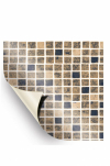 AVfol Decor - Homokszínű Mozaik; 1,65 m szélesség, 1,5 mm vastagság, 25 m tekercs