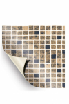 AVfol Decor - Sandig Mosaik; 1,65 m Breite, 1,5 mm, 25 m Rolle