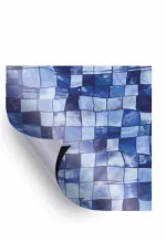 AVfol Decor - Mozaika Aqua Disco; 1,65 m šírka, 1,5 mm, 25 m kotúč - Bazénová fólia