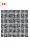 AVfol Decor Anti-Rutsch - Grau Mosaik; 1,65 m Breite, 1,5 mm, in Metern verkauft 