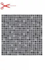 AVfol Decor Csúszásgátló - Szürke Mozaik; 1,65 m szélesség, 1,5 mm vastagság - méteráru - Medence fólia, az ár m2-re vonatkozik