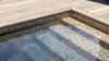 AVfol Decor Csúszásgátló - Homokszínű Mozaik; 1,65 m szélesség, 1,5 mm vastagság