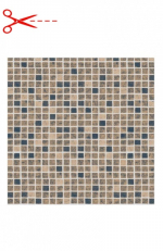AVfol Decor Antypoślizgowy - Mozaika Piaskowa; Szerokość 1,65 m, grubość 1,5 mm, metraż - Folia basenowa, cena za m2