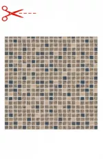 AVfol Decor Csúszásgátló - Homokszínű Mozaik; 1,65 m szélesség, 1,5 mm vastagság - méteráru - Medence fólia, az ár m2-re vonatkozik