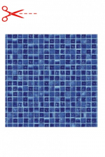 AVfol Decor Anti-Rutsch - Aqua Mosaik; 1,65 m Breite, 1,5 mm, Meterware - Poolfolie, Preis pro m2