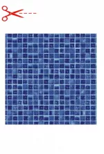 AVfol Decor Protiskluz - Mozaika Aqua; 1,65 m šíře, 1,5 mm, metráž - Bazénová fólie, cena je za m2