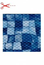 AVfol Decor Anti-Rutsch - Aqua Disco Mosaik; 1,65 m Breite, 1,5 mm, Meterware - Poolfolie, Preis pro m2