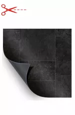 AVfol Relief - 3D Black Marmor Tiles; 1,65 m šíře, 1,6 mm, metráž - Bazénová fólie, cena je za m2