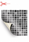 AVfol Decor - Grau Mosaik; 1,65 m Breite, 1,5 mm, in Metern verkauft 