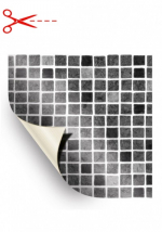 AVfol Decor - Grau Mosaik; 1,65 m Breite, 1,5 mm, Meterware - Poolfolie, Preis pro m2