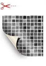 AVfol Decor - Szürke Mozaik; 1,65 m szélesség, 1,5 mm vastagság - méteráru - Medence fólia, az ár m2-re vonatkozik