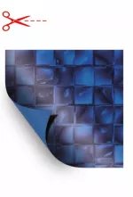 AVfol Decor - Mozaika Modrá Electric; 1,65 m šírka, 1,5 mm, metráž - Bazénová fólia, cena je za m2
