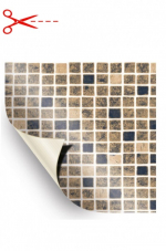 AVfol Decor - Sandig Mosaik; 1,65 m Breite, 1,5 mm, Meterware - Poolfolie, Preis pro m2
