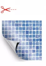 AVfol Decor - Mozaika Azur; 1,65 m šírka, 1,5 mm, metráž - Bazénová fólia, cena je za m2