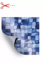 AVfol Decor - Mozaika Aqua Disco; 1,65 m šírka, 1,5 mm, metráž - Bazénová fólia, cena je za m2
