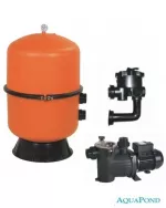 Filtrační zařízení - Dělený Kit 500, 12 m3 / h, 230 V, 6-cestný boční ventil, čerpadlo Preva 75