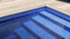 AVfol Relief - Mozaika 3D Jasnoniebieska; Szerokość 1,65 m, 1,6 mm, rolka 20 m - Folia basenowa