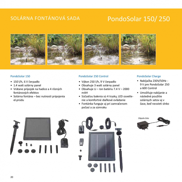 Pontec PondoSolar 150 solárne čerpadlo