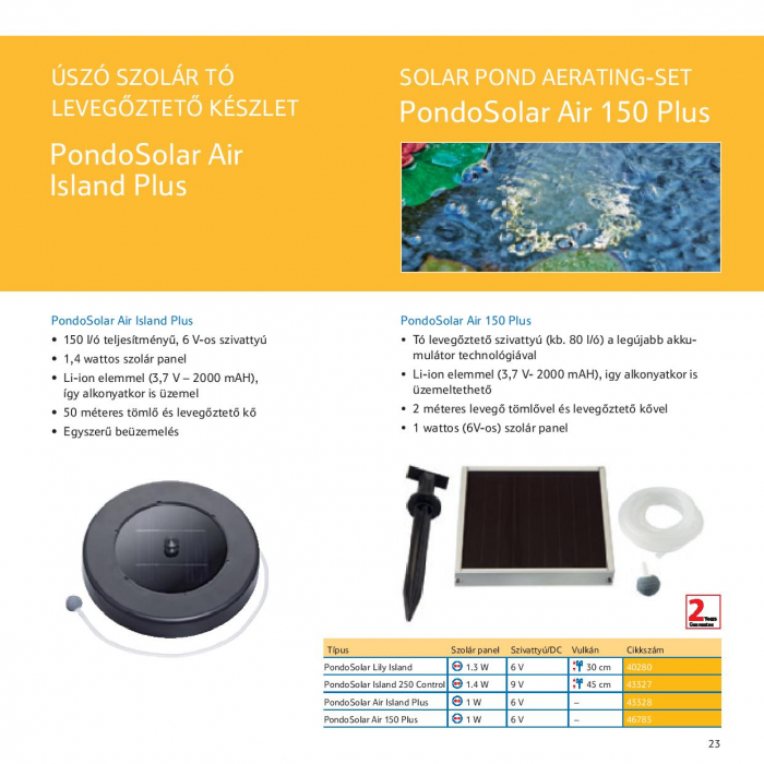 Pontec PondoSolar Air 150 Plus - tó levegőztető készlet