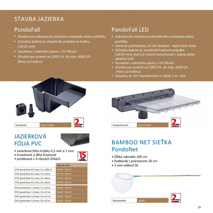 Pontec PVC Jazierková fólia 1,0 mm / 2 m