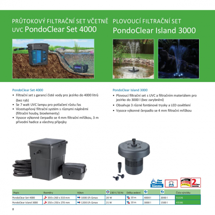 PondoClear Set 4000 - Filtrační systém pro jezírka