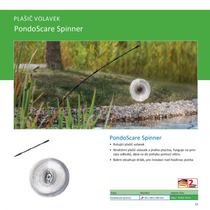 Pontec PondoScare Spinner - rotující zvonkohra