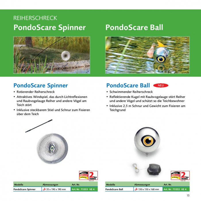 Pontec PondoScare Spinner - rotierender Reiherschreck