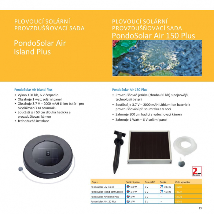 Pontec PondoSolar Air 150 Plus - Solární Okysličování