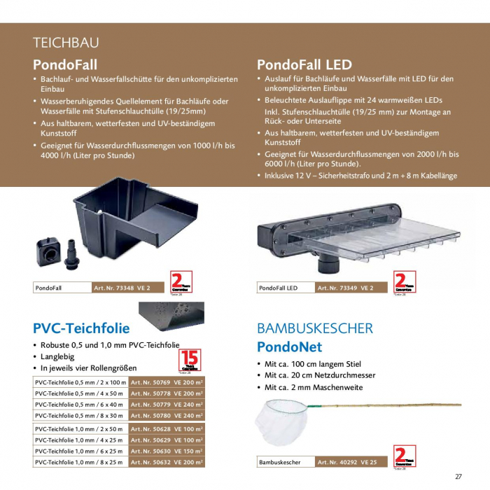 Pontec PondoNet Bambuskescher