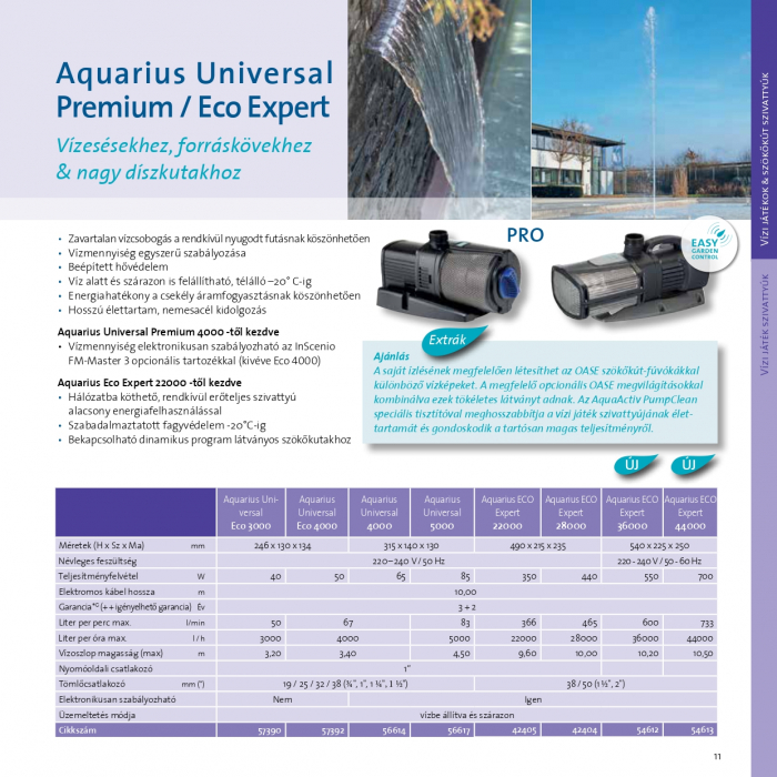 Oase Aquarius Universal Premium 5000 - szökőkút szivattyú