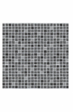 AVfol Decor Csúszásgátló - Szürke Mozaik; 1,65 m szélesség, 1,5 mm vastagság, 20 m tekercs - Medence fólia