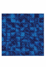 AVfol Decor Anti-Rutsch - Blau Mosaik Electric; 1,65 m Breite, 1,5 mm, 25 m Rolle - Poolfolie