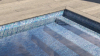 AVfol Decor Antypoślizgowy - Mozaika Błękitna; Szerokość 1,65 m, rolka 1,5 mm, 25 m - Folia basenowa