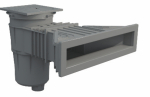 Superskimmer 17,5 l mit Messingstopfen, dunkelgrau (RAL7016), für Folienpools