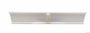 Kratka przelewowa - Kratka rolkowa szerokość 196 mm, wysokość 35 mm - biała