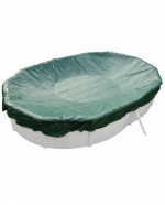 Zazimovací krycí plachta pro oválný bazén 620 x 360 cm - zelená