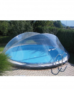 Zastrešenie bazéna Cabrio Dom pre oválny bazén 550 x 360 cm