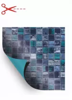 AVfol Decor - Mozaika Skyline; 1,65 m šírka, 1,5 mm, metráž - Bazénová fólia, cena je za m2