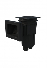 Astralpool Skimmer 17,5 lt collo lungo e coperchio quadrato colore grigio antracite (RAL7016)